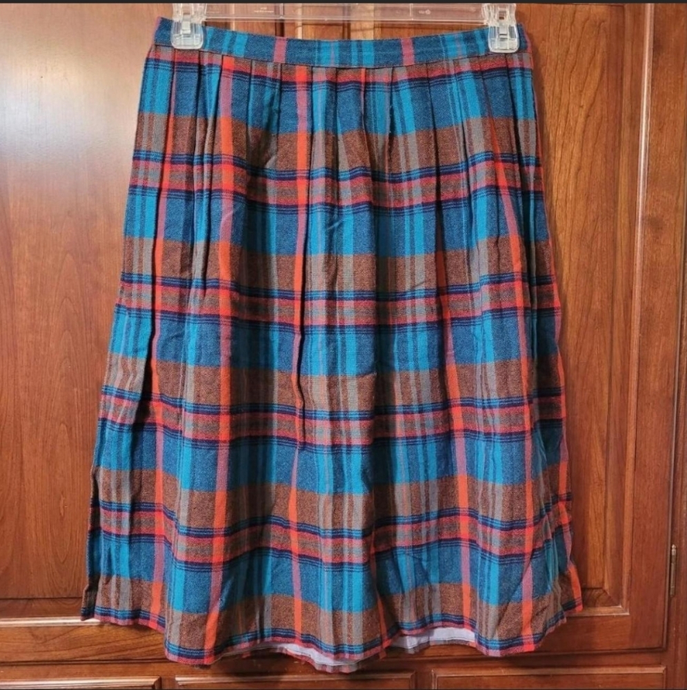 Vintage plaid skirt